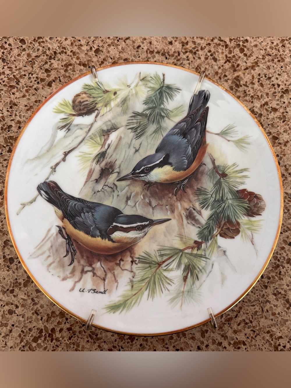 Korsikanischer Kleiber 1986 Vintage Collectors Plate
